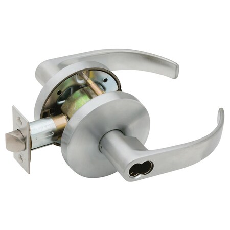 Falcon Grade 2 Storeroom Cylindrical Lock, SFIC Prep Less Core, Quantum Lever, Small Rose, Satin Chrome W581BD SRQ 626